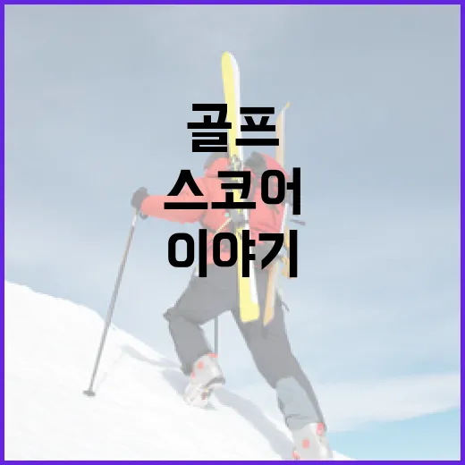 스코어카드만 챙겨보다가 골프의 진짜 흐름을 읽게 된 이야기 - 요약