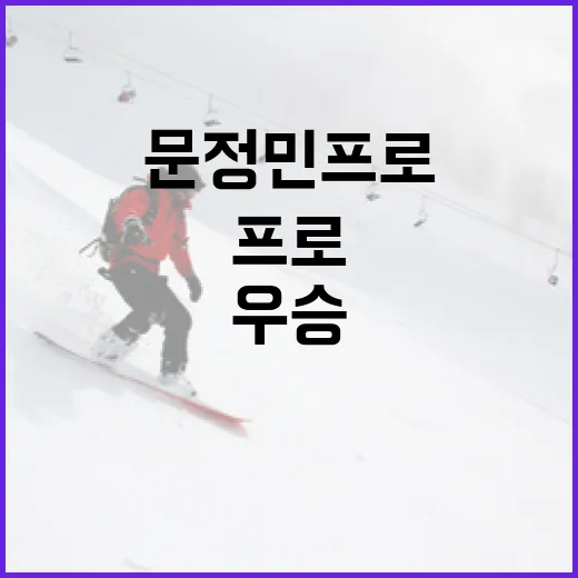 문정민프로 우승 기록을 따라가 봤더니 보인 진짜 성장 이야기 - 요약