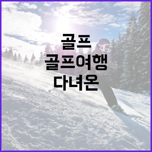 일본골프여행 다녀온 팬이 느낀, 스코어카드보다 오래 남는 장면들 - 요약