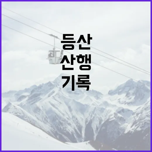 등산 기록을 직접 챙겨봤더니 산행이 완전히 다르게 보였다 - 요약