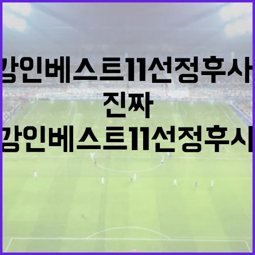 이강인 베스트11 선정 후 사과, 숫자로 다시 본 그 며칠의 진짜 이야기 - 요약