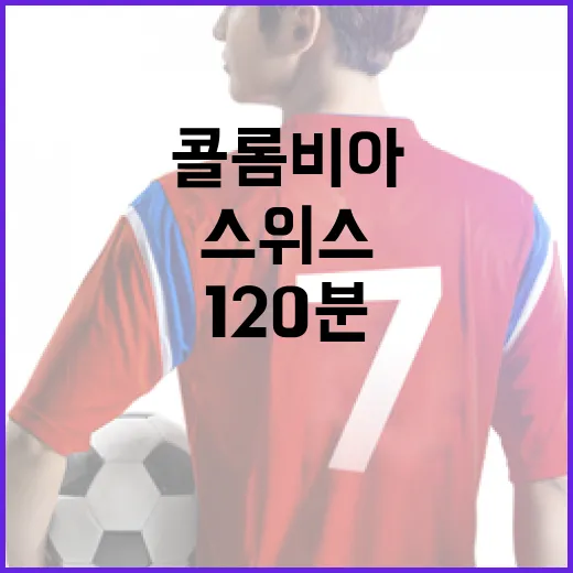 스위스 콜롬비아 120분을 따라가 봤더니, 0-0 뒤에 훨씬 많은 숫자가 있었다 - 요약