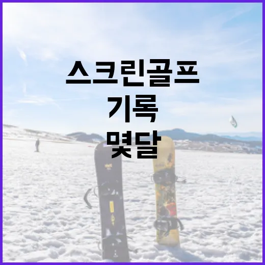 스크린골프 기록을 몇 달 챙겨봤더니 보인 진짜 실력의 흐름 - 요약
