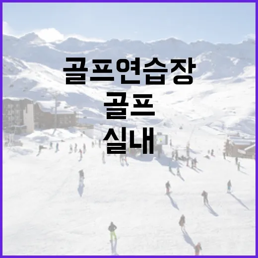 실내골프연습장 다녀보니 스코어보다 먼저 보인 숫자의 진짜 이야기 - 요약