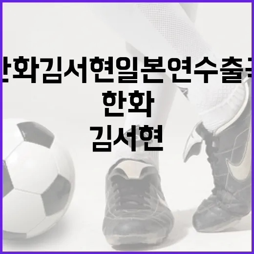 한화 김서현 일본 연수 출국 소식에 기록표를 다시 열어봤더니 - 요약