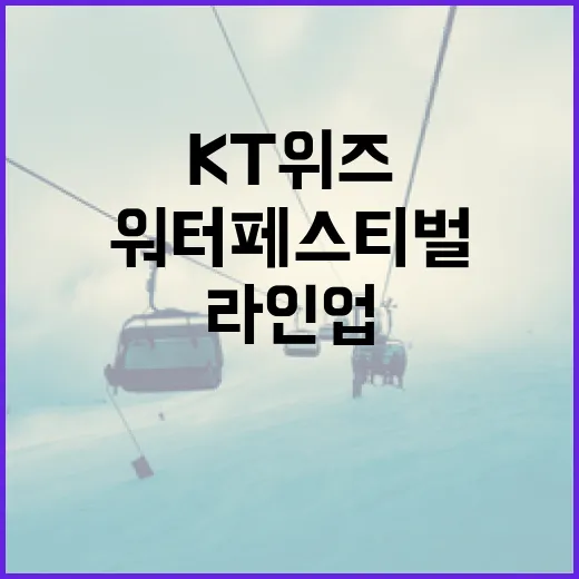 kt위즈 워터페스티벌 라인업을 기록 팬 시선으로 봤더니 - 요약