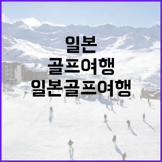 일본골프여행을 직접 짜보니, 스코어보다 동선과 리듬이 더 중요했다 - 요약