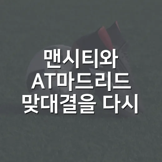 맨시티와 AT마드리드 맞대결을 다시 봤더니, 점유율보다 더 크게 보인 숫자들 - 요약