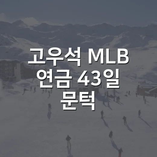 고우석 MLB 연금 43일 문턱, 숫자만 따라가 보니 더 아쉬웠던 이야기 - 요약