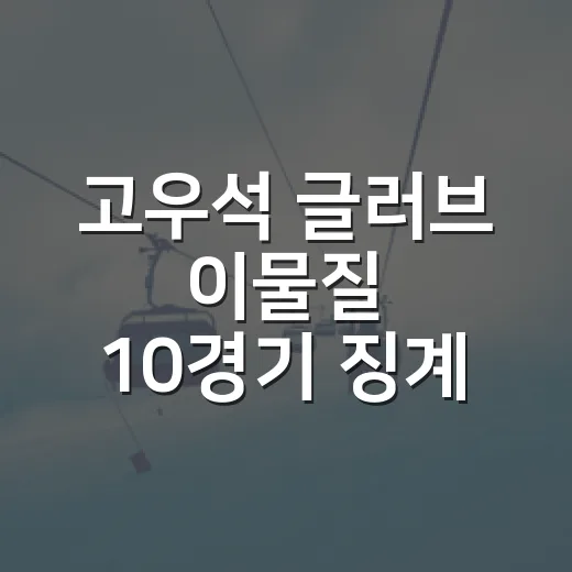 고우석 글러브 이물질 10경기 징계, 숫자보다 더 오래 남는 장면을 따라가봤다 - 요약
