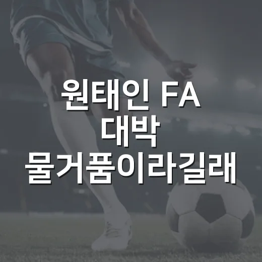 원태인 FA 대박 물거품이라길래 숫자부터 다시 봤다 - 요약