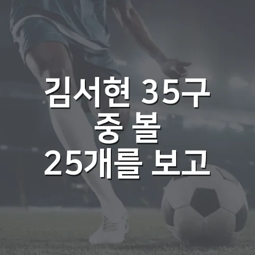 김서현 35구 중 볼 25개를 보고 나니, 강속구보다 먼저 보인 숫자의 이야기 - 요약