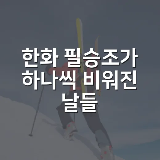 한화 필승조가 하나씩 비워진 날들, 김서현·정우주·주현상 1군 이탈의 진짜 흐름 - 요약