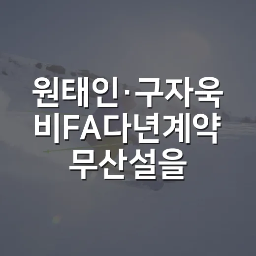 원태인·구자욱 비FA다년계약 무산설을 따라가 봤더니, 삼성의 진짜 고민이 보였다 - 요약