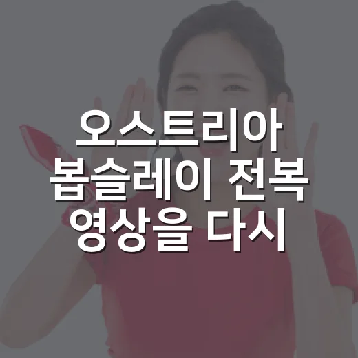 오스트리아 봅슬레이 전복 영상을 다시 봤더니, 시속 160km보다 더 무서웠던 숫자들 - 요약