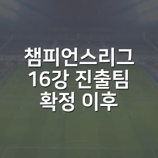챔피언스리그 16강 진출팀 확정 이후 대진표를 다시 봤더니 보인 진짜 이야기 - 요약