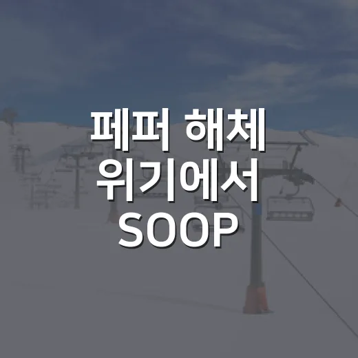 페퍼 해체 위기에서 SOOP 수퍼스까지, 숫자로 따라간 생존기 - 요약
