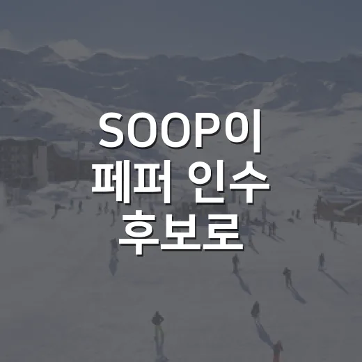 SOOP이 페퍼 인수 후보로 급부상한 뒤, V리그 판이 달라진 진짜 이야기 - 요약