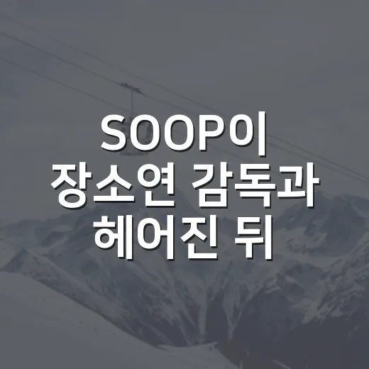 SOOP이 장소연 감독과 헤어진 뒤, 여자배구 7구단의 시간이 다시 움직였다 - 요약
