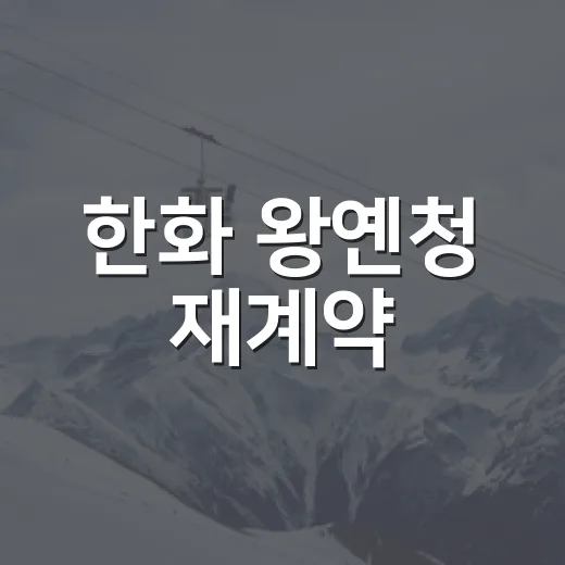 한화 왕옌청 재계약, 숫자는 붙잡으라 말하는데 왜 아직 흐릿할까 - 요약