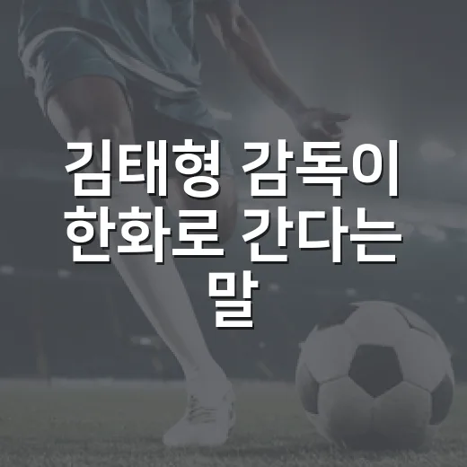 김태형 감독이 한화로 간다는 말, 기록으로 눌러보니 꽤 복잡했다 - 요약
