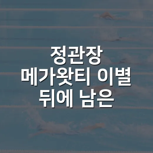 정관장 메가왓티 이별 뒤에 남은 에이전트 뒷돈 의혹, 기록으로 다시 봤더니 - 요약