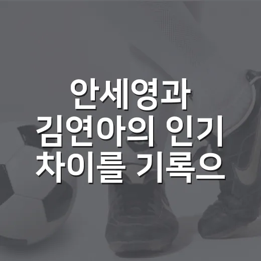 안세영과 김연아의 인기 차이를 기록으로 따라가 봤더니 보인 것들 - 요약
