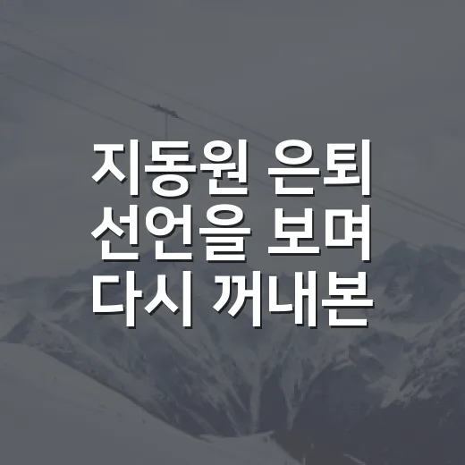 지동원 은퇴 선언을 보며 다시 꺼내본 16년의 진짜 이야기 - 요약