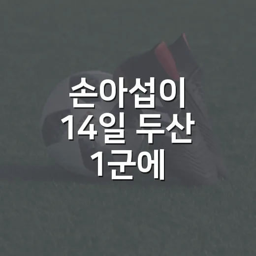 손아섭이 14일 두산 1군에 돌아오자 다시 보인 진짜 이야기 - 요약