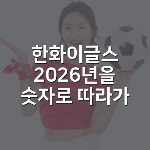 한화이글스 2026년을 숫자로 따라가봤더니, 작년의 뜨거움 뒤에 숙제가 보였다 - 요약