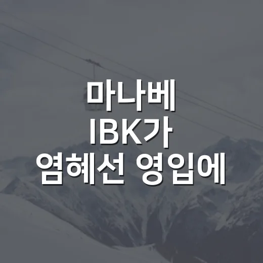 마나베 IBK가 염혜선 영입에 공 들였던 이유를 기록으로 다시 보니 - 요약