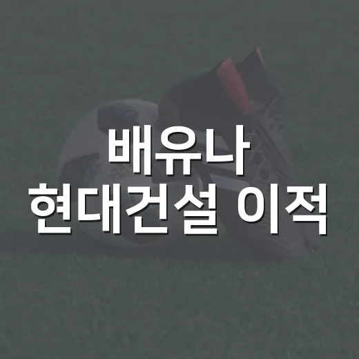 배유나 현대건설 이적, 숫자로 따라가봤더니 판도가 흔들렸다 - 요약
