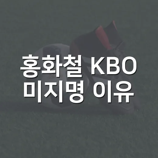 홍화철 KBO 미지명 이유, 147km 좌완이 미국 대학을 택한 날 - 요약
