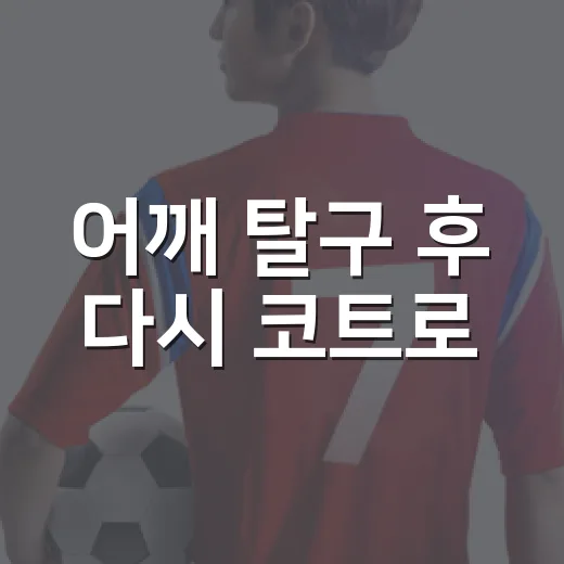 어깨 탈구 후 다시 코트로, 방카르트 수술의 진짜 복귀 이야기