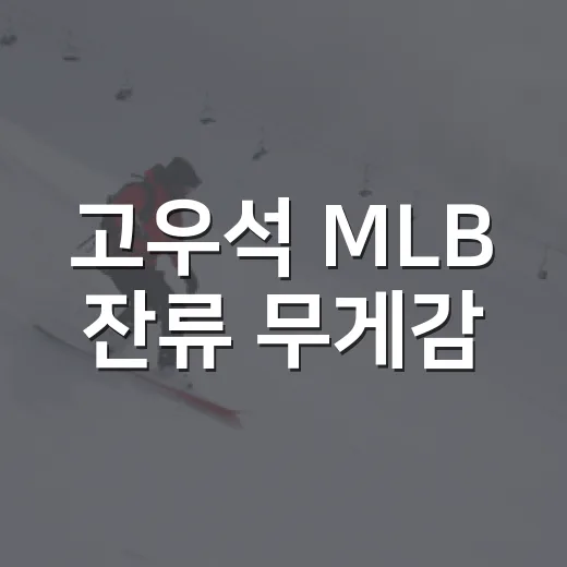 고우석 MLB 잔류 무게감, 숫자로 따라가 본 짧고 거친 미국행 이야기 - 요약
