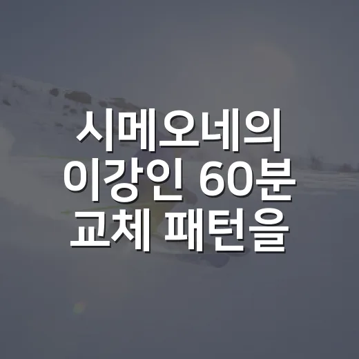 시메오네의 이강인 60분 교체 패턴을 다시 봤다 - 요약