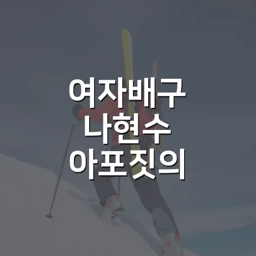 여자배구 나현수 아포짓의 중요성은 경기 흐름에서 보였다 - 요약