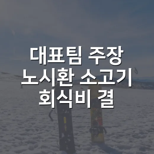 대표팀 주장 노시환 소고기 회식비 결제가 눈에 띈 이유 - 요약