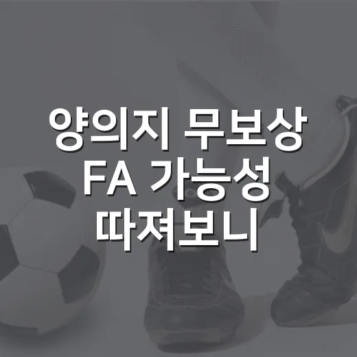 양의지 무보상 FA 가능성 따져보니 63억이 달라졌다 - 요약