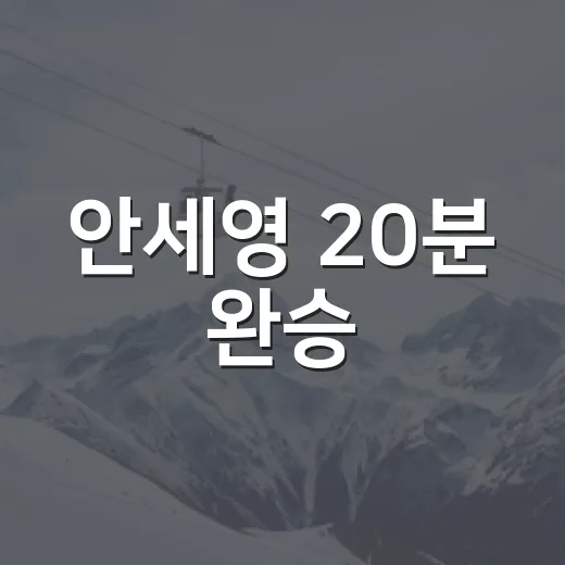 안세영 20분 완승, 뜻밖의 변수 발생까지 이어진 하루 - 요약