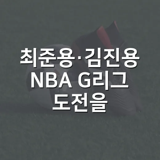 최준용·김진용 NBA G리그 도전을 지켜봤더니 - 요약