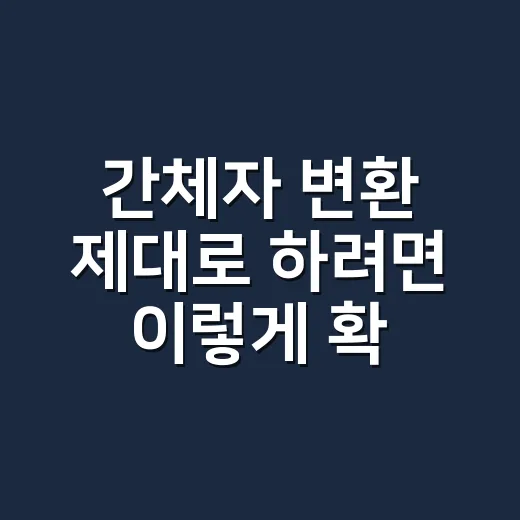 간체자 변환 제대로 하려면 이렇게 확인하세요 - 요약