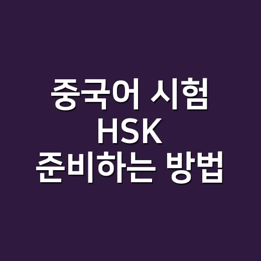 중국어 시험 HSK 준비하는 방법, 점수보다 먼저 잡아야 할 것들 - 요약