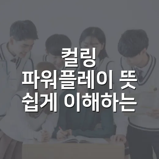 컬링 파워플레이 뜻 쉽게 이해하는 방법 - 요약