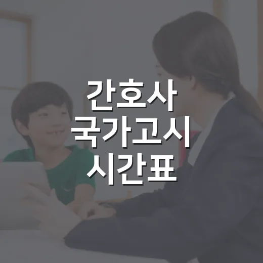 간호사 국가고시 시간표 확인하는 방법과 시험 당일 움직이는 법 - 요약