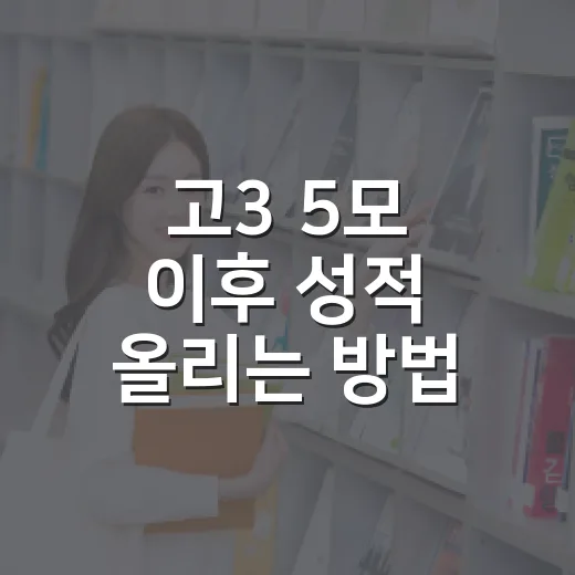 고3 5모 이후 성적 올리는 방법, 점수보다 먼저 봐야 할 것 - 요약