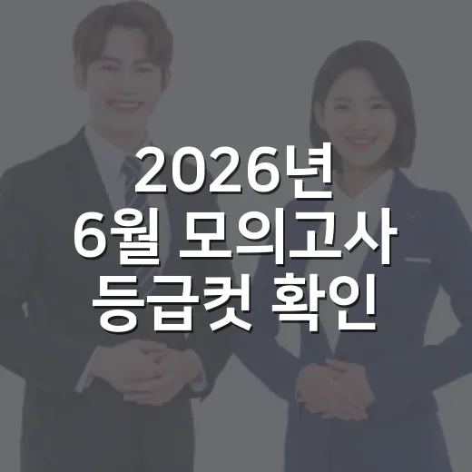 2026년 6월 모의고사 등급컷 확인하는 방법과 성적표 읽는 법 - 요약