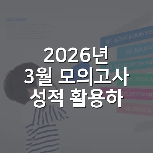 2026년 3월 모의고사 성적 활용하는 방법, 등급보다 먼저 볼 것들 - 요약