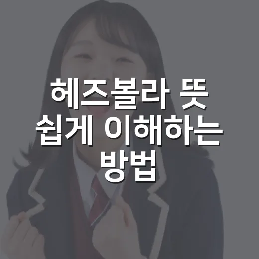 헤즈볼라 뜻 쉽게 이해하는 방법