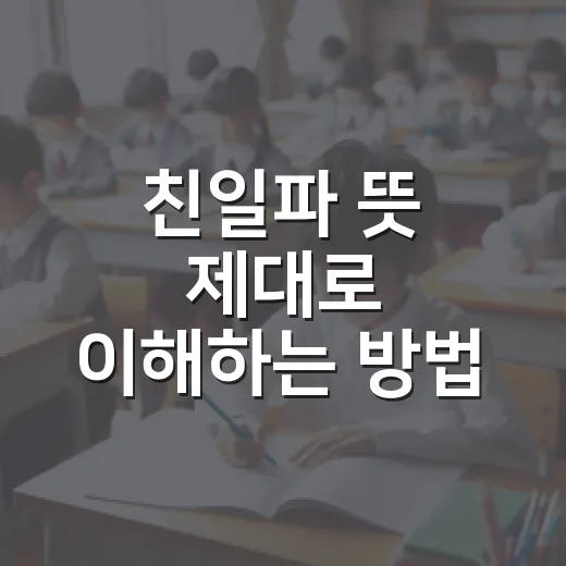 친일파 뜻 제대로 이해하는 방법, 역사 속 의미와 기준 쉽게 잡기 - 요약